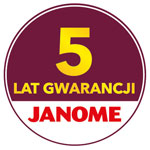 5 lat gwarancji na maszynę Janome