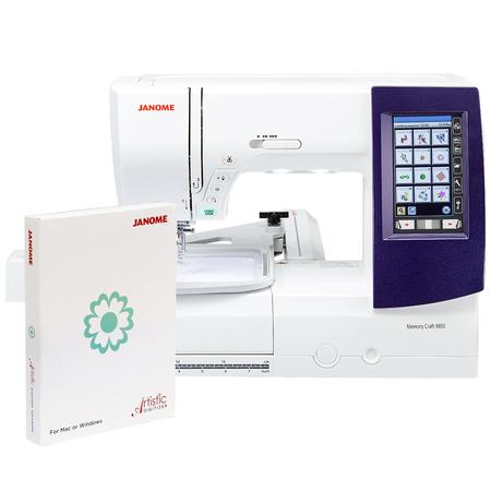 Maszyno-Hafciarka JANOME MC9850 + program hafciarski Janome Artistic Digitzer