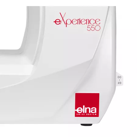 Maszyna do szycia Elna 550 eXperience - chowana ściąga z numerami ściegów